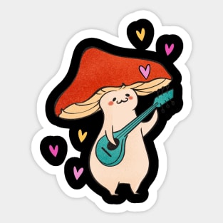 Vintage mushroom Sticker